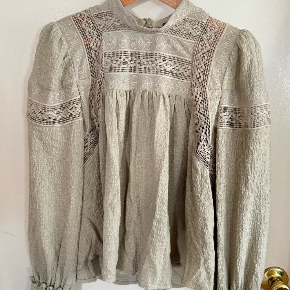Free People Elegant Spanish Moss Women's Top